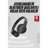 Belle Fusion Bfs Kablosuz Bluetooth Kulaklık Kulak Üstü Ayarlanabilir Uzun Ömürlü