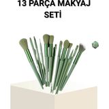Belle Fusion Mey Ithalat® 13’lü Profesyonel Makyaj Fırça Seti – Yumuşak Sentetik Kıllı, Tüm Cilt Tiplerine Uygun