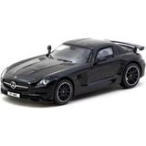 Belle Fusion Mey Ithalat® 1/64 Model Araç Benz Sls Amg Coupé Black Series Black Metallic - Singapore Special Edition