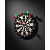 Belle Fusion Mey Ithalat® 17 Inç Dart Tahtası Sağlam Ahşap Gövde ve Metal Iğneli Dart Okları
