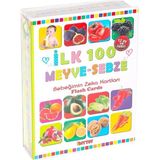 Belle Fusion Mey Ithalat® 1765 Flash Card Ilk 100 Meyveler Eğitici Kartlar - Çok Renkli