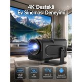 Belle Fusion Mey Ithalat® 4K Android Smart Wi-Fi Çift Kollu Projeksiyon Game Box Kumandalı Taşınabilir Yeni - Çok Renkli