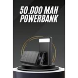Belle Fusion Mey Ithalat® 50.000 Mah LED Dijital Göstergeli USB Çıkışı Powerbank - Çok Renkli