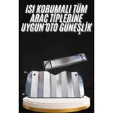 Belle Fusion Mey Ithalat® Araç Güneşlik Koruyucu Cam Güneşliği Otomobil Güneşlikleri Katlanabilir - Çok Renkli