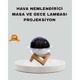 Belle Fusion Mey Ithalat® Aromaterapili USB Hava Nemlendirici – Projeksiyon Işıklı, Sessiz ve Şık Tasarım