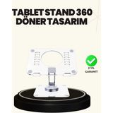 Belle Fusion Mey Ithalat® Ayarlanabilir Şeffaf Tablet Standı Kaymaz Silikon Tabanlı