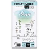 Belle Fusion Mey Ithalat® Bio Natural Bebek Bezi Fırsat Paketi 1 Beden 2-5 kg 50 Adet