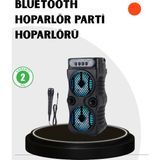 Belle Fusion Mey Ithalat® Bluetooth Bağlantılı Taşınabilir Hoparlör – LED Işıklı, Fm Radyolu, Mikrofon Girişli