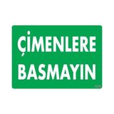 Belle Fusion Mey Ithalat® Çimlere Basmayın Uyarı Levhası 25X35 KOD:1210 - Çok Renkli