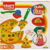 Belle Fusion Mey Ithalat® Crafy Çılgın Pizza Oyun Hamuru Seti 200 G 10 Parça - Çok Renkli