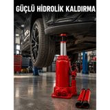 Belle Fusion Mey Ithalat® Dayanıklı Çelik Gövdeye Sahip Kompakt Hidrolik Kriko - Çok Renkli