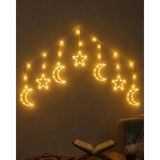 Belle Fusion Mey Ithalat® Dekoratif Ay Yıldız LED Ramazan Lambası Sıcak Beyaz Tasarım