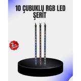 Belle Fusion Mey Ithalat® Dekoratif LED Meteor Işık 10’lu Çubuk Seti
