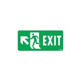 Belle Fusion Mey Ithalat® Exit Sol Yukarıı Uyarı Levhası 17,5X25 KOD:960 - Çok Renkli