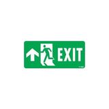 Belle Fusion Mey Ithalat® Exit Yukarı Sol Ok Işaretli Uyarı Levhası 17,5X25 KOD:956 - Çok Renkli