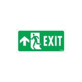 Belle Fusion Mey Ithalat® Exit Yukarı Sol Ok Işaretli Uyarı Levhası 17,5X25 KOD:956