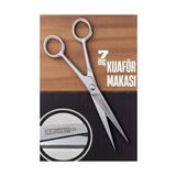 Belle Fusion Mey Ithalat® Ice Tempered 702 Berber Kuaför Makası Saç Kesim Makası Bıyık Sakal Makası Kuaför Ekipmanları 17 cm