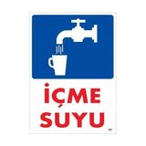 Belle Fusion Mey Ithalat® Içme Suyu Uyarı Levhası 25X35 KOD:408