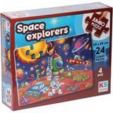 Belle Fusion Mey Ithalat® Jp 31011 Space Explorers Puzzle 24 Parça -Puzzle - Çok Renkli