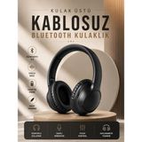 Belle Fusion Mey Ithalat® Kablosuz Bluetooth Kulaklık Kulak Üstü Mikrofonlu 5.0 Bluetooth Anc Özelliği