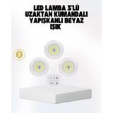 Belle Fusion Mey Ithalat® Kablosuz Gün Işığı 3’lü LED Spot Lamba Kumandalı