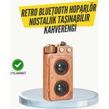 Belle Fusion Mey Ithalat® Klasik Görünümlü Bluetooth Hoparlör 360 Derece Stereo ve Fm Radyo