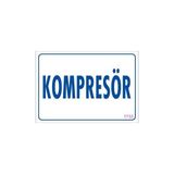 Belle Fusion Mey Ithalat® Kompresör Uyarı Levhası 17,5X25 KOD:1732