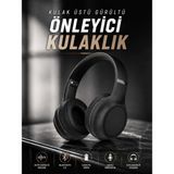 Belle Fusion Mey Ithalat® Kulak Üstü Kablosuz Bluetooth Kulaklık Gürültü Önleyici Ayarlanabilir