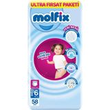 Belle Fusion Mey Ithalat® Külot Bez Ultra Fırsat Paketi 6 Beden 15+ kg 58 Adet