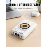 Belle Fusion Mey Ithalat® Magsafe Uyumlu Kablosuz Powerbank Hızlı Şarj Özellikli Yeni Nesil - Çok Renkli