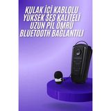 Belle Fusion Mey Ithalat® Makaralı Bluetooth Kulakiçi Yaka Kulaklığı Kablosuz Kulaklık - Çok Renkli