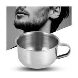 Belle Fusion Mey Ithalat® Paslanmaz Çelik Tıraş Tası Sabun Köpürtme Kasesi