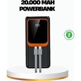 Belle Fusion Mey Ithalat® Powerbank 20000 Mah 22.5W Hızlı Şarjlı ve Kompakt Çoklu Kablo Çıkışlı - Çok Renkli