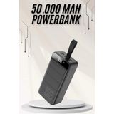 Belle Fusion Mey Ithalat® Powerbank Çoklu Şarj Girişi 50.000 Mah Taşınabilir Dijital Göstergeli - Çok Renkli