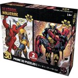 Belle Fusion Mey Ithalat® Prime 3D Deadpool Ikili Puzzle 300 Parça - Çok Renkli