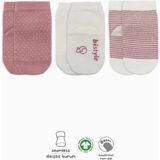 Belle Fusion Mey Ithalat® Puanlı Kaymaz Penye Soket Çorap 3'lü BS10108 Pudra - Çok Renkli