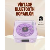 Belle Fusion Mey Ithalat® Retro Pikap Hoparlör – Şarjlı Kablosuz Projektör ve Gece Lambası - Çok Renkli