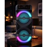 Belle Fusion Mey Ithalat® Rgb Işıklı Bluetooth Hoparlör Kablosuz Taşınabilir Stereo Speaker