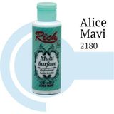 Belle Fusion Mey Ithalat® Rich Multi Surface 2180 Alice Mavi Akrilik Boya 120 cc