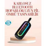 Belle Fusion Mey Ithalat® Taşınabilir Bluetooth Hoparlör Kırmızı IP67 Su Geçirmez - Çok Renkli