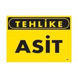 Belle Fusion Mey Ithalat® Tehlike Asit Uyarı Levhası 25X35 KOD:762 - Çok Renkli