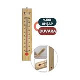 Belle Fusion Mey Ithalat® Termometre - Ahşap Duvar Termometresi
