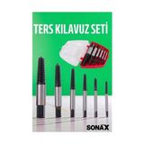 Belle Fusion Mey Ithalat® Ters Kılavuz 6 Lı Set Saf Çelik Kırık Civata Vida Sökücü Kırılmış Vida Civata Sökme Aparatı