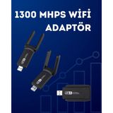 Belle Fusion Mey Ithalat® USB Wifi Adaptör – 1200 Mbps Hız