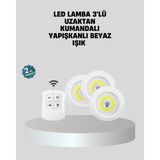 Belle Fusion Mey Ithalat® Uzaktan Kumandalı 3’lü Ayarlanabilir Spot LED Işık Seti