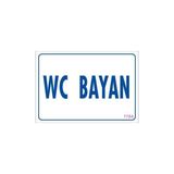 Belle Fusion Mey Ithalat® Wc Uyarı Levhası 17,5X25 KOD:1784