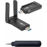 Belle Fusion Mey Ithalat® Wifi Alıcı Dual Band USB 3.0 Adaptör Kablosuz Windows 7/8/10/11