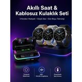 Belle Fusion Mey Ithalat® Yeni Nesil Akıllı Saat ve Bluetooth Kulaklık Titreşim Bildirimleri Uyku Takibi - Çok Renkli