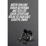 Belle Fusion Mey Ithalat® Yeni Nesil Pro Ekranlı Bluetooth Kulaklık 5.0 Bluetooth - Çok Renkli