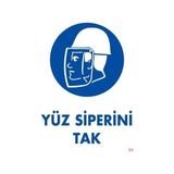 Belle Fusion Mey Ithalat® Yüz Siperi Tak Uyarı Levhası 25X35 Kod:4 - Çok Renkli